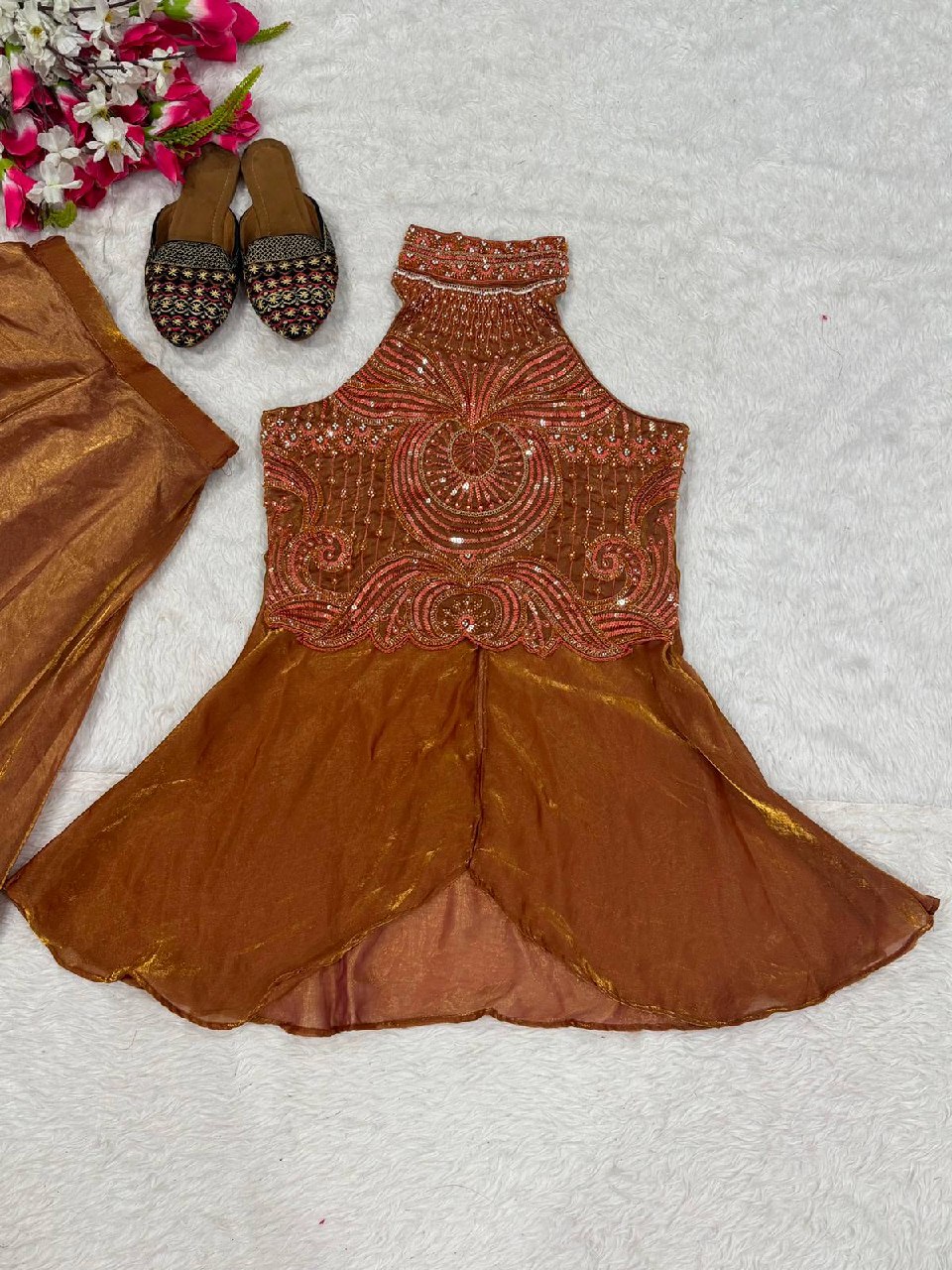 Royal Copper Shimmer Heirloom Ensemble